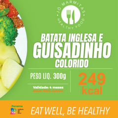 Batata inglesa com guisadinho colorido