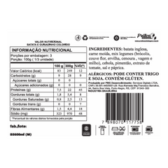 Batata inglesa com guisadinho colorido