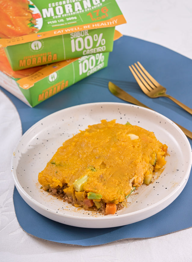 Escondidinho de Moranga com Guisadinho Colorido